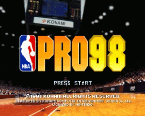 n64游戏 NBA职业联赛98[欧]NBA Pro 98 (Europe)