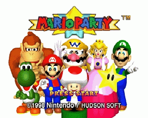 n64游戏 马里奥聚会[欧]Mario Party (Europe) (En,Fr,De)