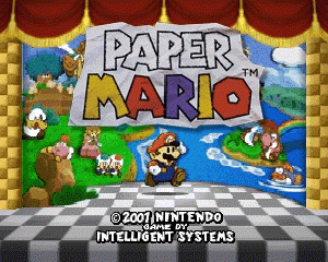 n64游戏 纸片马里奥[美]Paper Mario (USA)