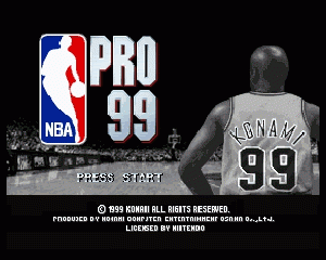 n64游戏 NBA职业联赛99[欧]NBA Pro 99 (Europe)