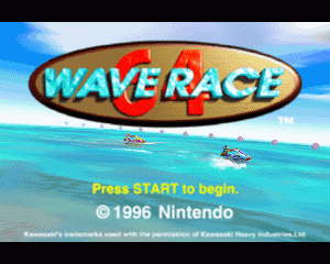 n64游戏 N64水上摩托[欧]Wave Race 64 (Europe) (En,De)