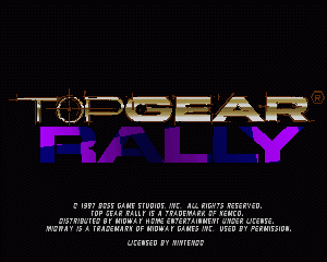 n64游戏 顶级拉力赛车[美]Top Gear Rally (USA)