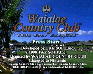 n64游戏 乡村俱乐部——真实高尔夫[欧]A版Waialae Country Club - True Golf Classics (Europe) (Rev A)