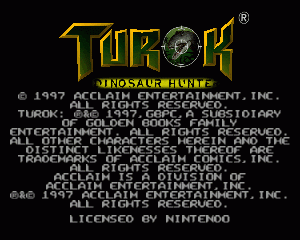n64游戏 恐龙猎人[欧]Turok - Dinosaur Hunter (Europe)