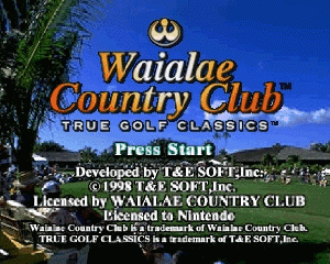 n64游戏 乡村俱乐部——真实高尔夫[美]A版Waialae Country Club - True Golf Classics (USA) (Rev A)
